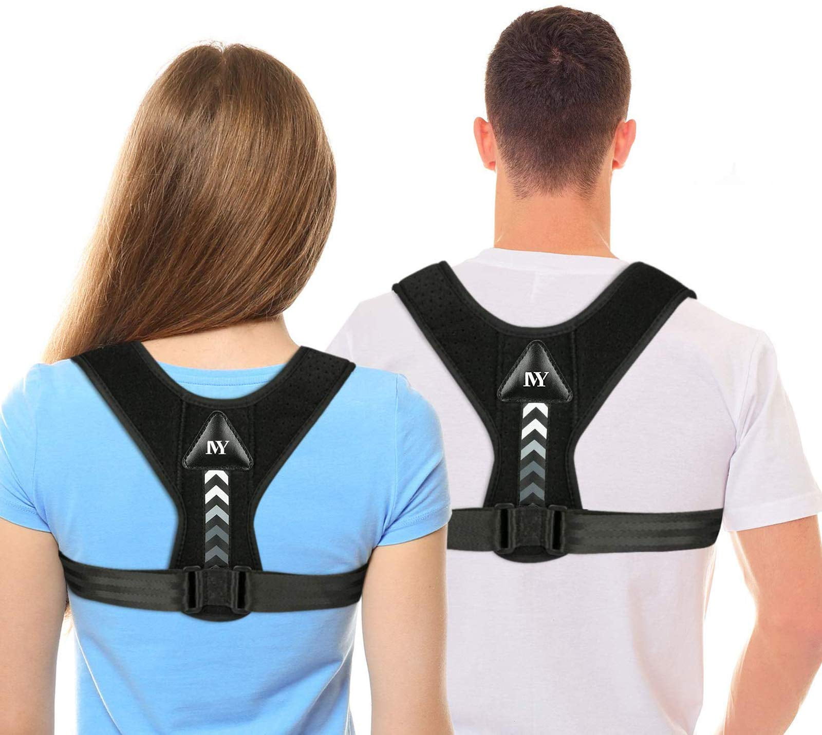 Posture Corrector For Men And Women Universal -3 Upper Back Brace For Clavicle Support Adjustable Back Straightener And Providing Pain Relief FromNeck,Back & Shoulder 
