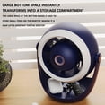 thumbnail image 4 of Blue Wall Mount Desktop Turbo Fan With Light Usb Rechargeable Portable Design 4 Speed Settings Camping Fan For Indoor Outdoor Use #fS136, 4 of 6