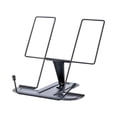 thumbnail image 1 of Soporte universal para libros de cocina y tabletas, plegable y de metal. Negro, 1 of 9