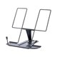 thumbnail image 1 of Soporte para libros de recetas portátil, plegable, ligero y ajustable de metal. Negro, 1 of 9