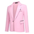 thumbnail image 4 of Cloudstyle Men's Slim Fit Single-Breasted Blazer with One Button & Center Vent - Casual Wrinkle-Free Sport Coat for Everyday Wear, 4 of 12