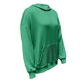 thumbnail image 7 of Oplxuo Ribbed Hoodies for Women Pullover Loose Sweatshirt Basic Solid Color Casual Long Sleeve Fall Winter Hooded Tops, 7 of 7