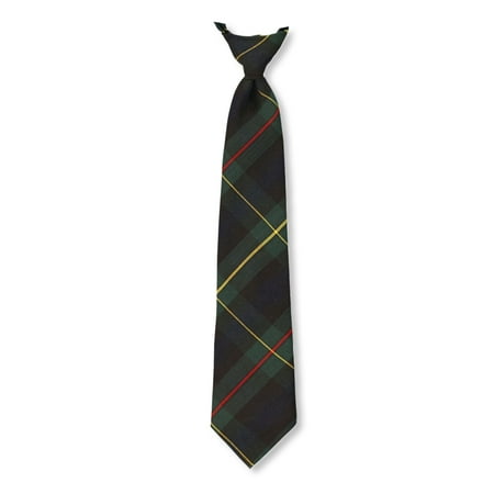 

Cookie s Adjustable Banded Necktie with Clip - green/gold *plaid #83* 14