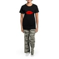 thumbnail image 4 of CafePress - Lips Women's Dark Pajamas - Women's Short Sleeve Print T-Shirt and Pants Dark Cotton Pajama Set, 4 of 7
