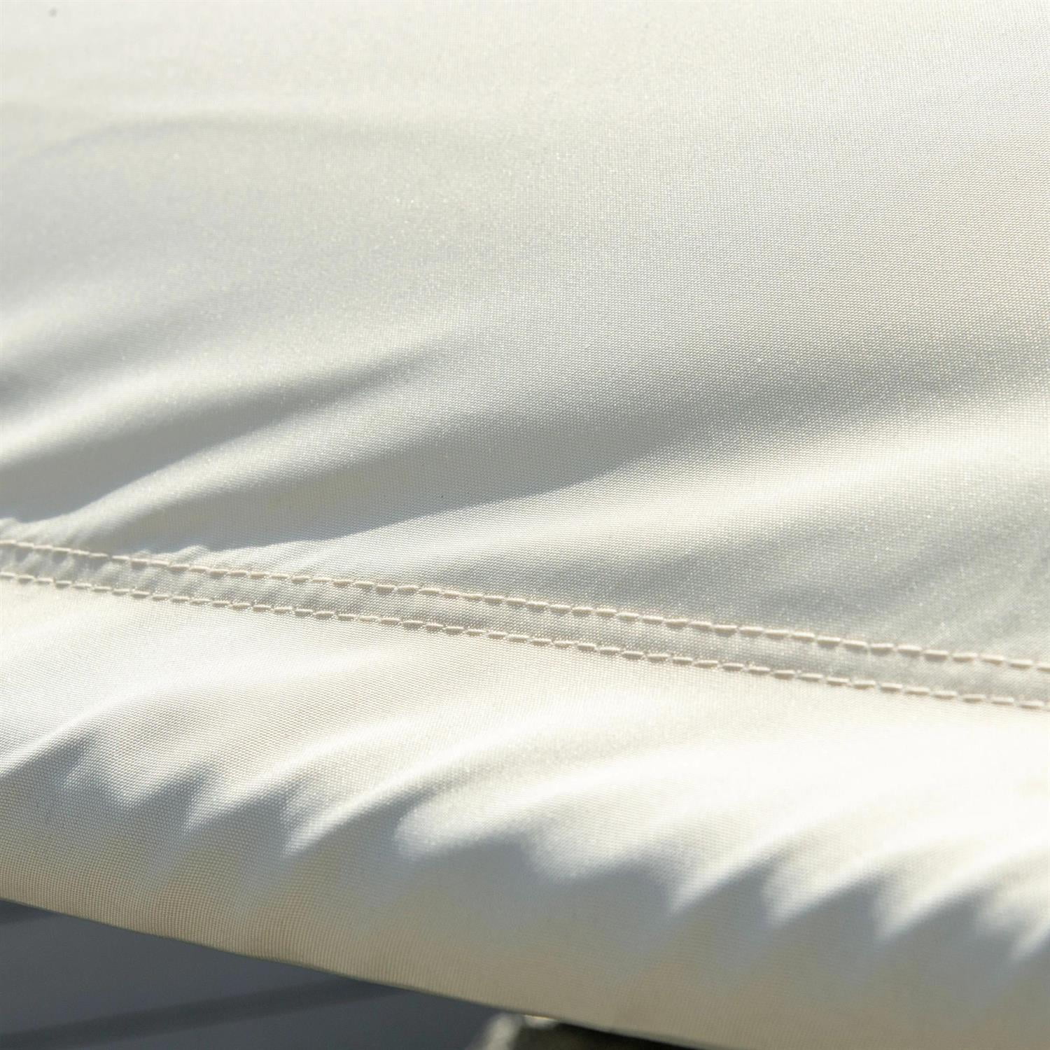 Demi Bonn Patio Outdoor Double Chaise Rocking Chair, Day Bed Sun Lounger with Canopy Shade, Headrest Pillow, Armrests for Garden, Poolside, Gray