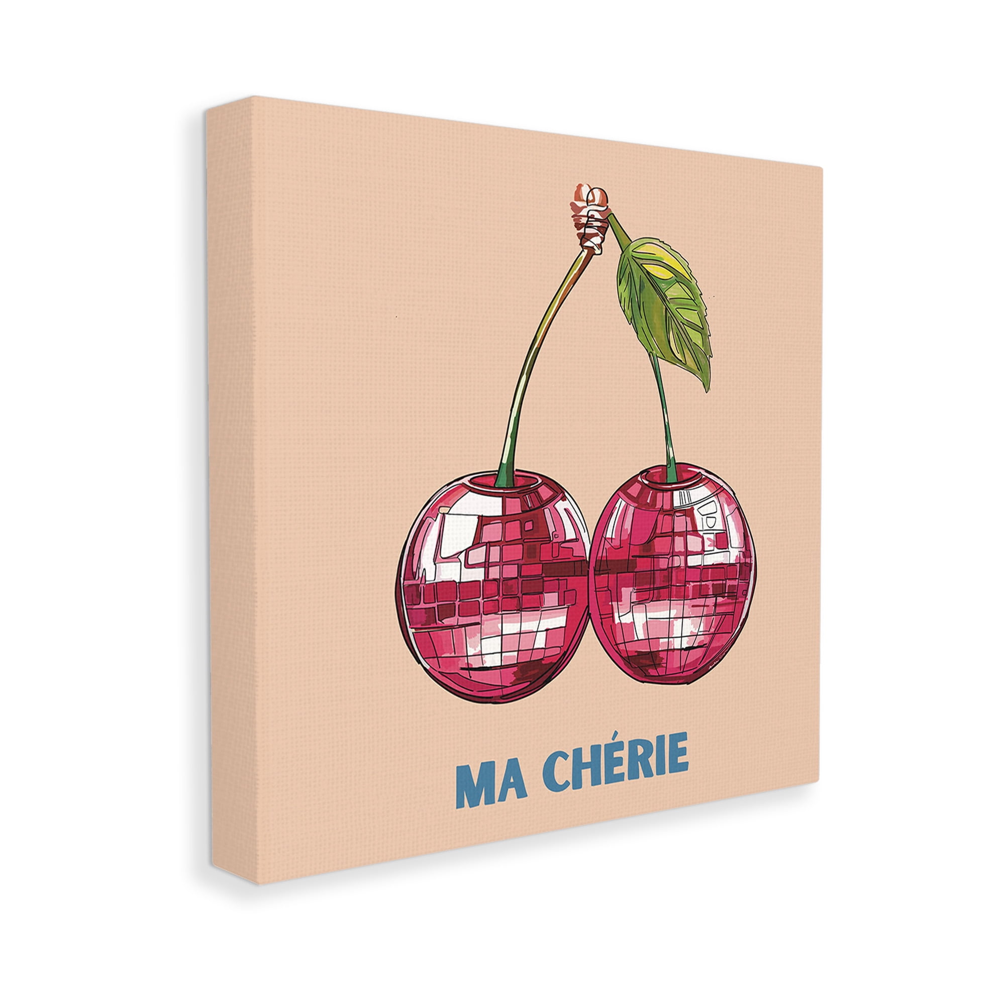 Stupell Industries Ma Cherie Fruits Food & Beverage Painting Gallery Wrapped Canvas Art Print Wall Art, 17 x 17