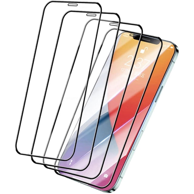 IBAOLE 4-Piece Screen Protector, Compatible with iPhone 12/12 Pro(6.1-Inch Display) Tempered IBAOLE Screen Protector, 9h Hardness, High-Definition Non-Greasy, Easy to Install iPhone12Pro - iPhone12Pro