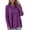 Purple, variant on Womens Fashion Tunic Top Turtleneck Solid Color Pullover Regular Fit Long Sleeve Tops High Neck Top Blouse White