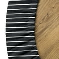 thumbnail image 5 of Ambesonne Pinstripe Fitted Round Tablecloth, Black and White Stripes, 36"- 40" Diameter, Black and White, 5 of 5