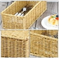 thumbnail image 2 of Imitation Rattan Woven Basket for Multifunction Cutlery Storage and Napkin Storage, 2 of 6