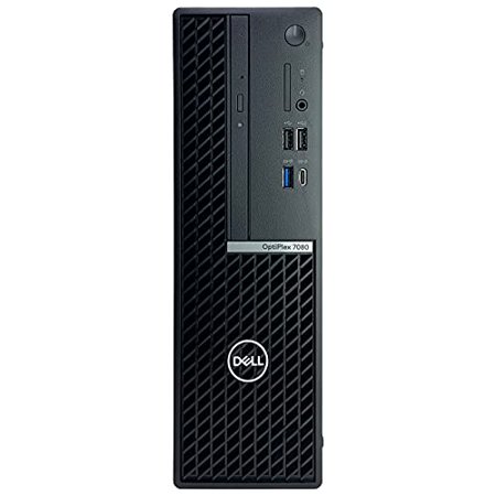 Dell OptiPlex 7080 SFF Small Form Factor Desktop Computer - 10th Gen Intel Core i7-10700 8-Core up to 4.80 GHz CPU  8GB RAM  1TB SSD + 8TB HDD  Intel UHD Graphics 630  DVD Writer  Windows 10 Pro