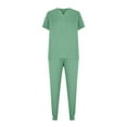 thumbnail image 4 of Hanen Scrubs for Women Set Modern V Neck Scrub Top & Cargo Pants Nursing Scrubs with 6 Pockets, 4 of 6