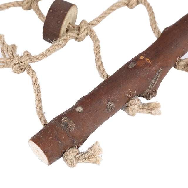 Hemp Rope Climbing Ladder for Bird Toys Improve Coordination and Balance Easy to Install Suitable for Small Birds