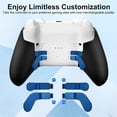 thumbnail image 3 of Prociv Metal Replacement Thumbsticks for Xbox Elite Controller Series 2 Core, Component Pack Includes 4 Swap Joysticks, 4 Paddles, 1 Standard D-Pads, Accessories Parts for Xbox One Elite 2(Blue), 3 of 5