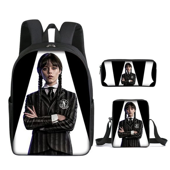 School Backpack Girls Children Wednesday Adams Backpack School Bag Suit Bag Backpack Pencil Case Small Backpack School Children Backpack ZIORGSHF