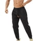 thumbnail image 2 of Pantalones deportivos elásticos de cintura media con bolsillos y cordones para hombre, 2 of 4