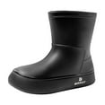 thumbnail image 2 of HAOTAGS Rain Boots for Women, Waterproof Rainy Day Wear Casual Shoes Black 7.5, 2 of 4