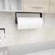 thumbnail image 3 of Portarrollos de toallas de papel adhesivo debajo del gabinete, toallero de papel negro para cocina, baño, sin taladrar, acero inoxidable, a prueba de herrumbre Adepaton 2035006-2, 3 of 9