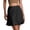 Black, variant on Women's Skirt Satin Mini Skirt Leopard Print High Waist Elastic Cute Silk Short Skirts For,Yellow