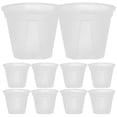 thumbnail image 4 of MasteelfCA 10Pcs Clear Nursery Pots with Drainage Hole Transparent Plant Pot Flower Pot, 4 of 9