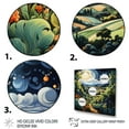 thumbnail image 3 of Designart "Vines In Countryside Summer painting I" Landscapes Canvas Art Print, 3 of 5