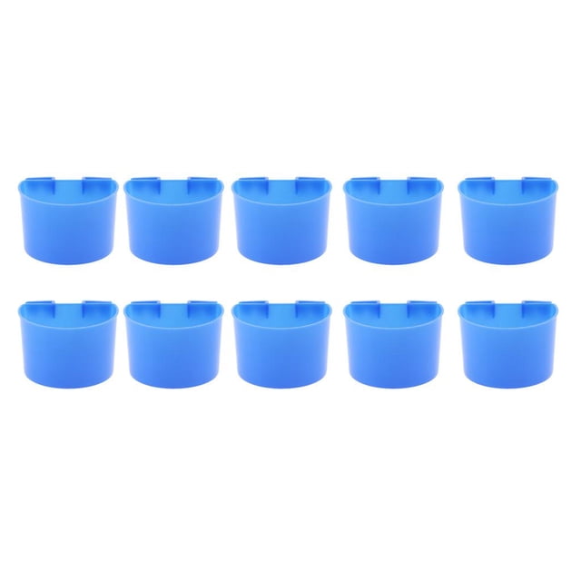 10 uds cuenco de alimentación semicircular Zulema Alimentador de loros para jaula