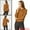 Brown, variant on Unique Bargains Women's Checks Bow-Tie Neck Office Work Blouse Tops
