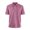 Pink #002, variant on Mens Vintage Washed Polo Shirts Classic Fit Pullover Shirts Summer Lapel Button Tops Casual Retro Distressed Tee Top, 5XL