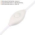 thumbnail image 4 of Lámpara Cable Atenuador DC 5V USB Atenuación Controlador con Un-Botón Interruptor Alimentación Cable para Sólo Color LED Tiras Mesa Lámparas, Blanco, Paquete de 5, 4 of 5