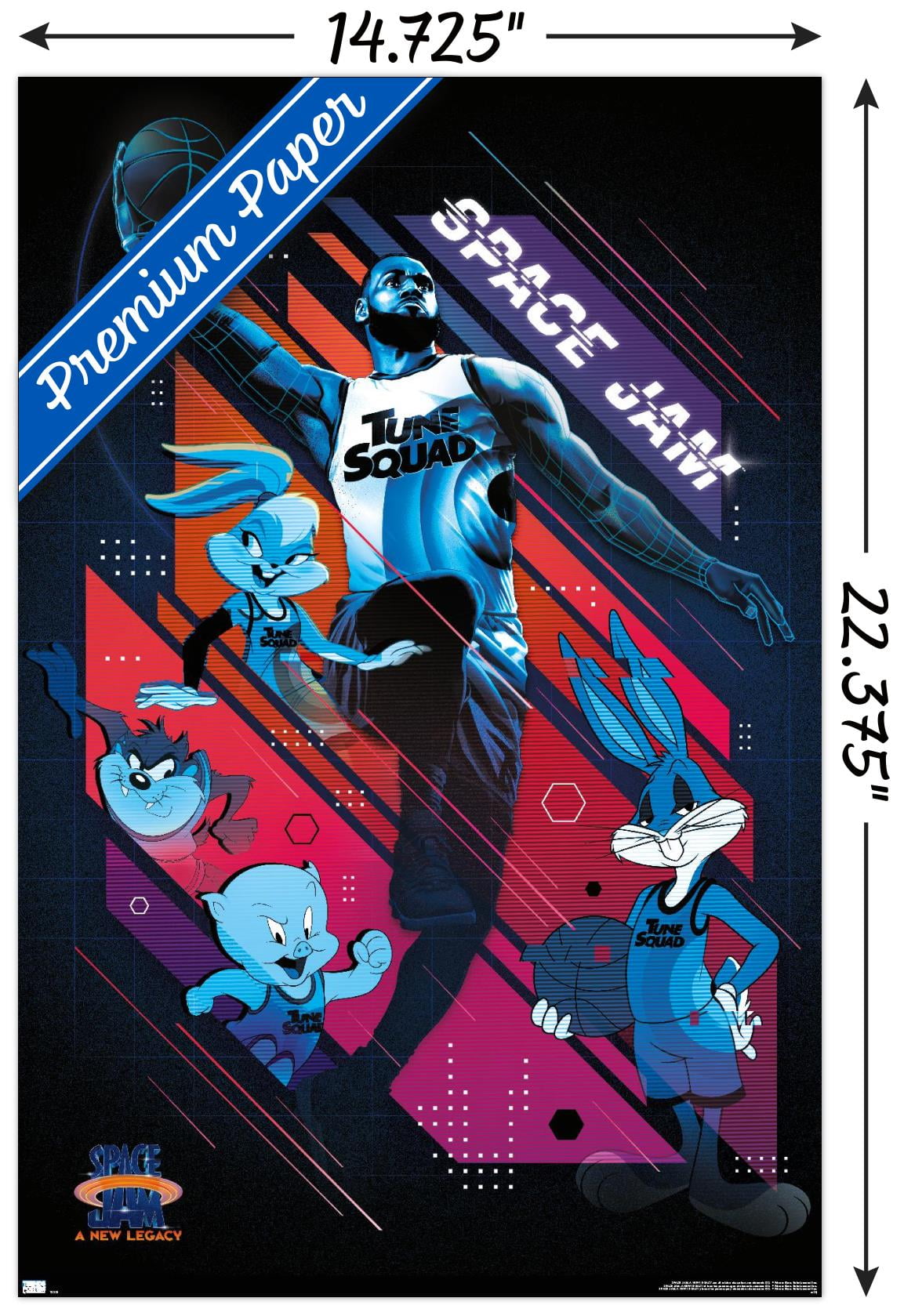 Space Jam: A New Legacy - Starters Wall Poster, 14.725" x 22.375"
