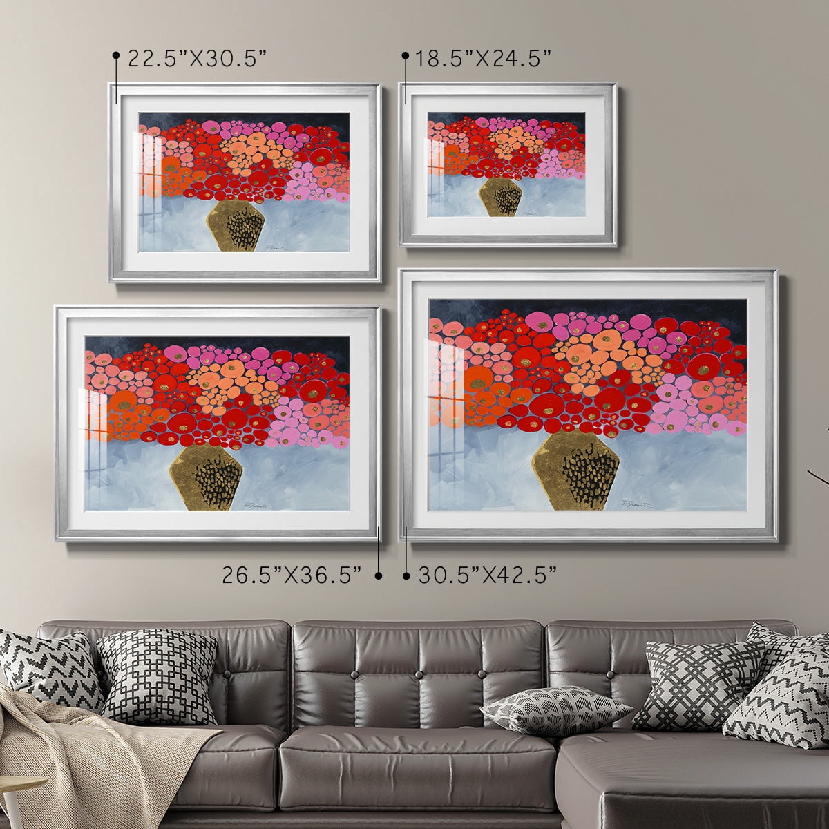 Red Poppies II Premium Framed Print - Ready to Hang