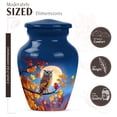 thumbnail image 2 of JAGASY Owl Urn for Father, Blue Small Urns for Human Ashes Keepsake, Moon Autumn Tree Branch Decorative Urns for Mother, Miniature Cremation Urn for Mom & Dad, (3 Inch), 2 of 7