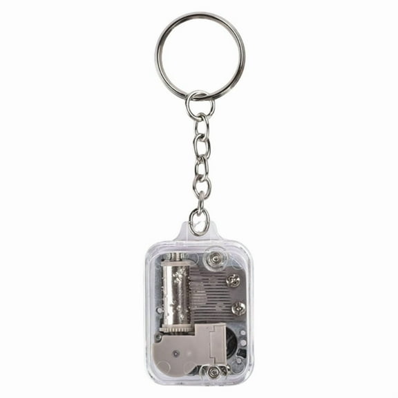 Miniature Music Box Keychain Pendant Elegant Music Box Keychain with Music Bag Decoration An Enchanting Gift Idea
