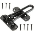 thumbnail image 1 of 1Pack Black Zinc Alloy Swing Bar Door Lock for Home Security, 1 of 8