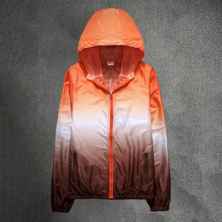 Rhuody Mens Jacket Long Sleve Summer Jacket Colorblock Breathable