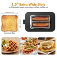 thumbnail image 5 of Vimukun Toaster 2 Slice, Extra Wide Slot, Stainless Steel, 7 Browning Shade Settings, Bagel/Cancel/Gluten-Free/Reheat Function , 900 Watt ,Black & Silver, 5 of 9