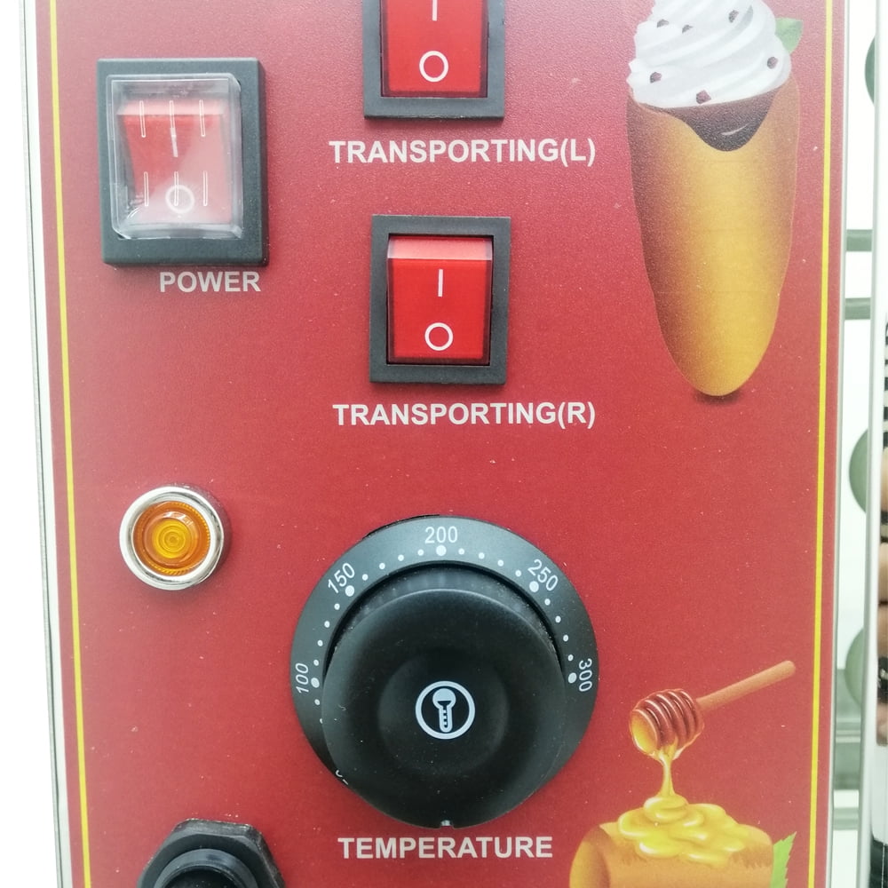 16PCS Chimney Cake Roll Oven Making Machine Toaster Chimney Ice Cream 2 Cartons Commercial Electric 3200W