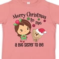 thumbnail image 4 of Inktastic Merry Christmas to Me, a Big Sister to Be Girls Toddler T-Shirt, 4 of 5