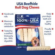 Pet Factory 100% Beefhide Rolls Natural Flavor - 8, 10 Count