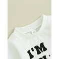 thumbnail image 4 of Toddler Baby Girls Boys Christmas Sweatshirt Snow Cute Letters Print Long Sleeve Shirts Crew Neck Pullover Sweater Tops, 4 of 7