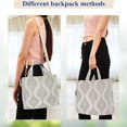 thumbnail image 4 of FORMRS Womens Corduroy Tote Bag Crossbody Shoulder Handbag with Pocket, Light Gray Pattern, 4 of 7