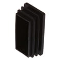 thumbnail image 3 of Plastic Rectangle Tube Inserts End Blanking Cap 25X50mm 30 Pcs Black, 3 of 3