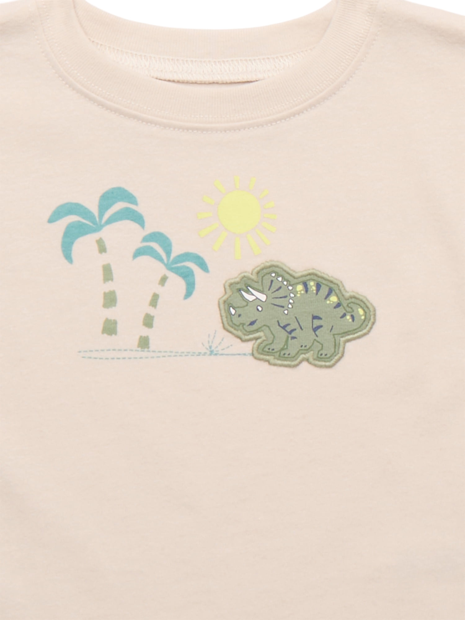 Garanimals Baby Boy Jersey Tee with Rolled Sleeves, Sizes 0-24 Months