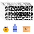 thumbnail image 1 of LAICAIW 2080pcs Letters Stickers, 10 Sheets Vinyl Alphabet Stickers 1/2 Inch Uppercase & Lowercase Stick Board Small Decals Scrapbook Classroom (Black), 1 of 6