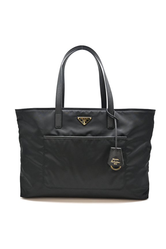 Pre-Owned Prada Re-Edition 1978 Women's/Men's Tote Bag 1BG555 R064 Recycled Nylon NERO (Black)