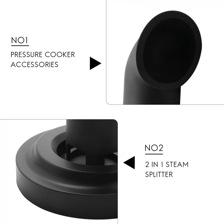 Lid Stand Silicone Lid Holder Accessories and Steam Release Diverter Set, 2  in 1 Kitchen Accessory Compatible with Ninja Foodi Pressure Cooker and Air