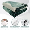 thumbnail image 4 of Quilts Full Size Bedding Set, Dark Green Forest Lightweight Quilted Comforter, Nature Mountain Pine Tree Vintage Soft Reversible Bedspread Coverlet with Pillow Covers for All Season, 78" x 90", 4 of 9