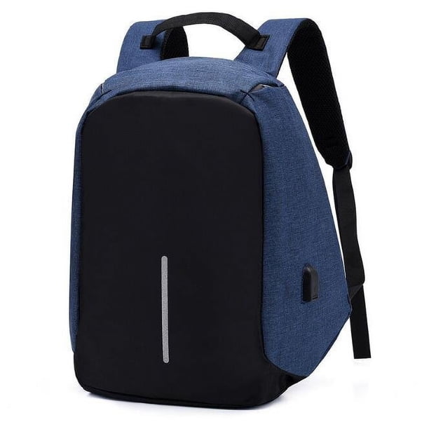 Mochila antirrobo para ordenador con luz nocturna para hombre, sencilla, de tela Oxford, de gran capacidad y para ocio