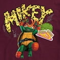 thumbnail image 3 of Teenage Mutant Ninja Turtles: Mutant Mayhem - Michelangelo AKA Mikey - Pizza Rules - Big & Tall - Men's Short Sleeve Graphic T-Shirt, 3 of 5