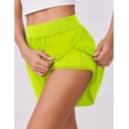 thumbnail image 4 of Pinspark High Waist Running Shorts for Women Athletic Workout Gym Short High Side Slit Shorts Comfy Sportswear, 4 of 6